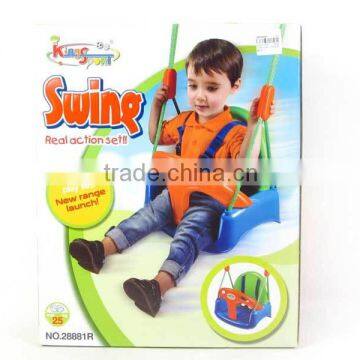 Children toys garden plastic swing seat with safty belt, outdoor baby swing toys for Wholesale for children, EB033107