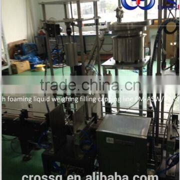 hand washing liquid Full Automatic Weighing Filling Capping Line