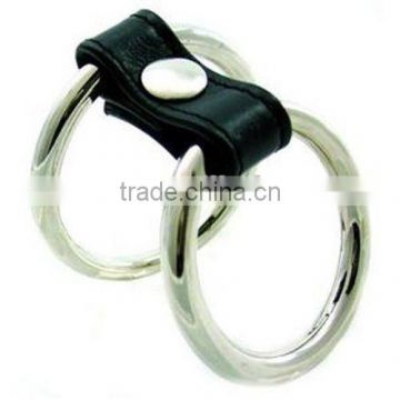 Penis Ring Dual Metal Cage Sex y Love Toy s Impotence Aid HK131