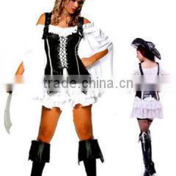 Hot sale fashion style women's pirate costume halloween party fancy dress costume wholesale BWG-2253