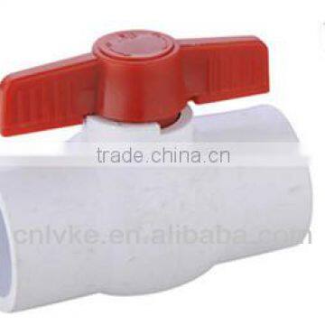 plastic pvc compact ball valves with one side handle