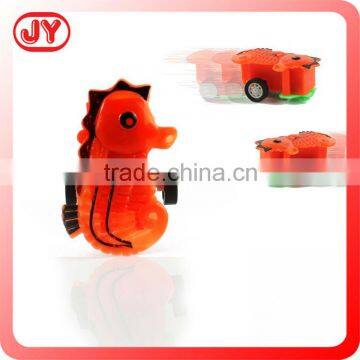 Pull back animal plastic mini car toys