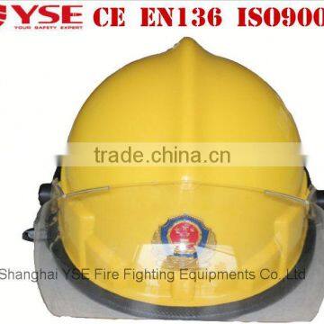 Shanghai manufacture fire retardant helmet with chin strap