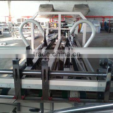 Automatic corrugated paperboard carton box folder gluer machine