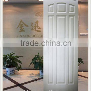 cheap 9 panel pvc laminated steel wooden edge door used for sale