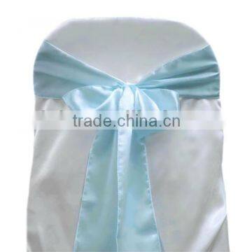 Blue Satin chair sash, chair ties, wraps for wedding banquet hotel