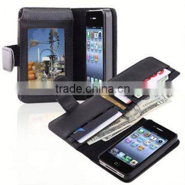 Alibaba in Russian Stand Leather Case for iPhone 4S F-IPH4LC005