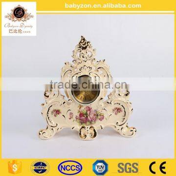 European Style Loving Couple Handmade Ceramic Clock for Wedding Decoratoin photo-3