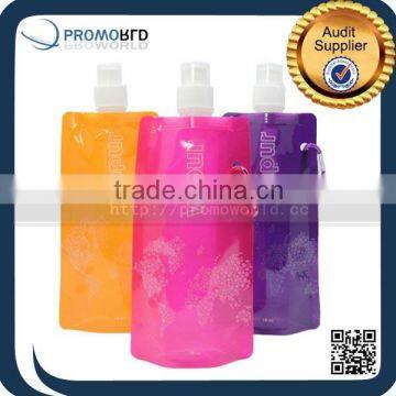 Promotion plastic foldable water bottle