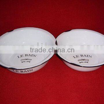 Basin, Wash Basin, Enamelware