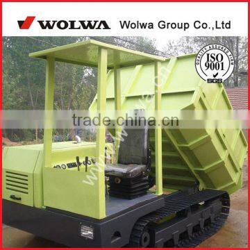 Wolwa GN40 mini crawler hydraulic dumper with big hopper