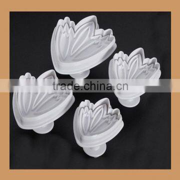 4 pcs plastic Tulip Shape Cake Decorating Moelding Tools