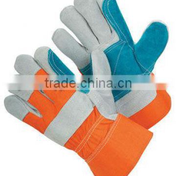 JS410B/O,Cow Split Leather Safety Glove,China