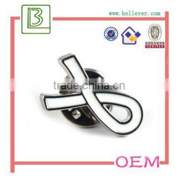 Custom Metal mini clothing badge Ribbon Lapel Pin