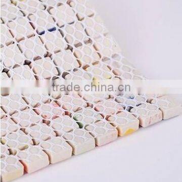 Glazed Blue Green Pink Yellow Mixed Ceramic Mosiac Tile Min10*10mm photo-4