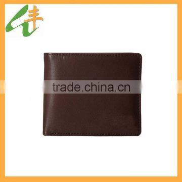 fashion black leather plain wallet