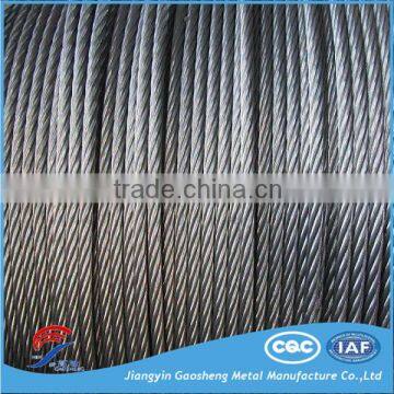 6x19 iwrc ungalvanized steel wire rope