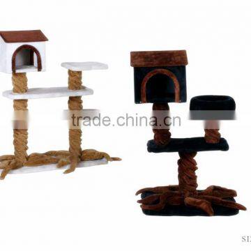 Anji Kaifeng Duarble loverly sisal rope cat tree with wooden house