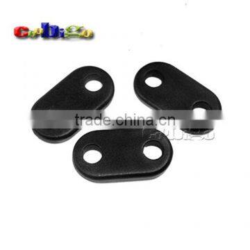 Connector Piece Stopper Cord Lock Slider Plastic Black Toggle Clip Hole Size 6mm(1/4") #FLC114-B photo-2