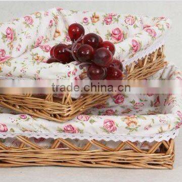 Wedding fruit willow/wicker basket decoration willow basket