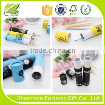 cheap promotional packaging pencil paper tube box