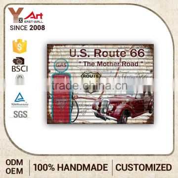 New Pattern Plaque Art Iron Wall Hanging Antique Car Signs