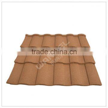 decorative WANAEL house stone coated metal roof tile