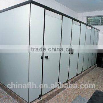 Floor Supported HPL Toilet Partitions with Nylon Accessories