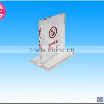 acrylic no smoking sign