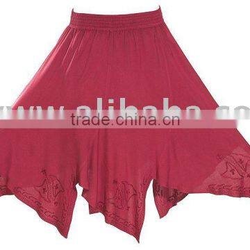 Gothic Embroidery Belly Dance Hippe Harem Woman Skirt
