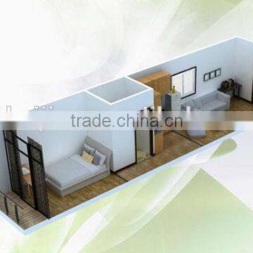 Shipping container log house/ modular house price