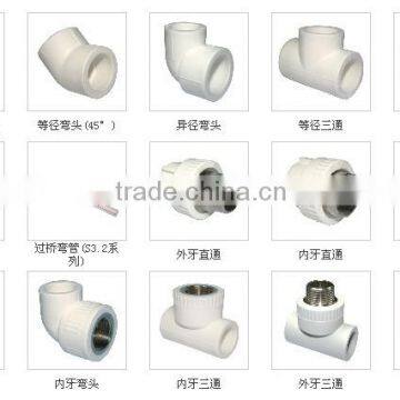 Good quality plastic pipe fitting / PVC Pipe and Fittings PVC water pipe fitting