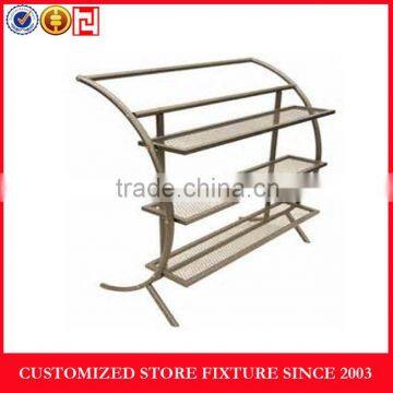 3-tier special shoe display rack stand for retail