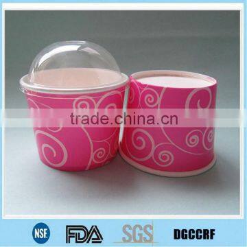 Custom printed paper bowl/ Cheap soup paper bowl with lid/ disposable ice cream cup