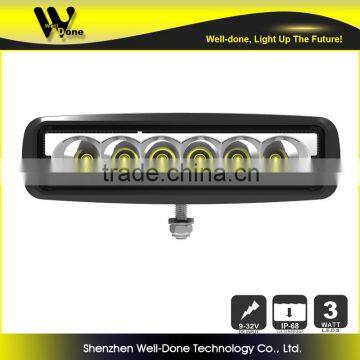 Lightdancer 6" mini size 18w led driving light bar