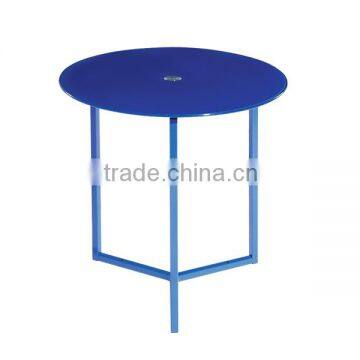 Small Round Glass Coffee Table, Modern Coffee Shop Small Table photo-2