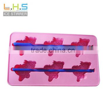 100% food grade Cartoon cattle animal shape ice cube tray