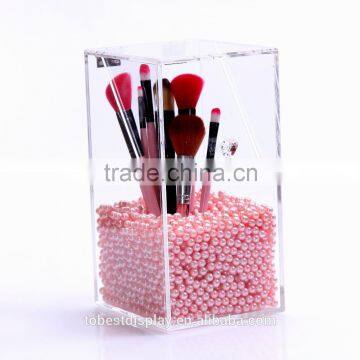 Beautiful custom clear small acrylic box,acrylic makeup box,acrylic cosmetic box with lid