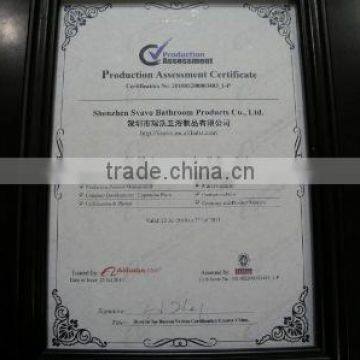 production assessment certificate