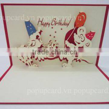 Mickey Mouse Happy birthday pop up card