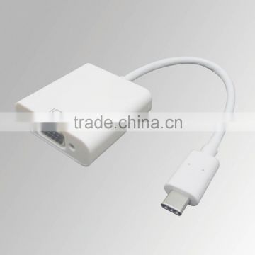 Hot sale USB3.1 Type C to VGA adapter and connector for macbook