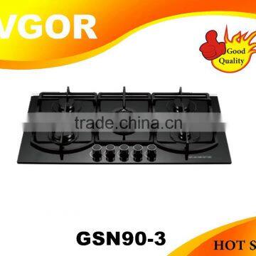 GSN90-3 with 5 burners gas stove and cylinder for cooking