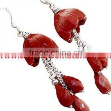 Tropical Glow !! Lapis 925 Sterling Silver Earring, Silver Jewelry 925, Vintage Silver Jewelry
