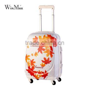 Spinner wheels zipper closure durable ABS luggage