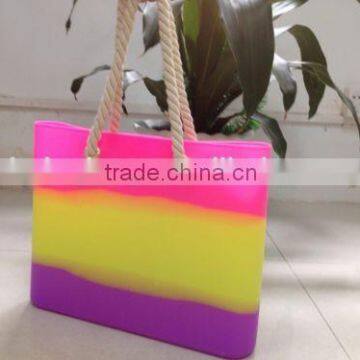 Colorful New designs silicone promotional beach bags insulated beach bag