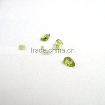 Top Quality Natural Peridot Pear Faceted Cut Loose Gemstone