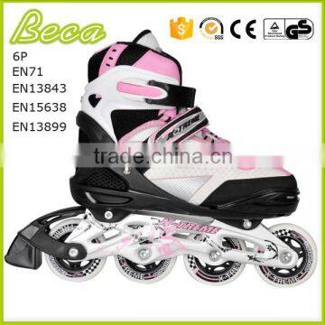 wholesale rubber wheel metal frame high end flashing roller skate