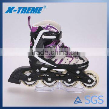 2016 hottest sports roller shoes cotton lining fabric pu wheel roller skate shoes