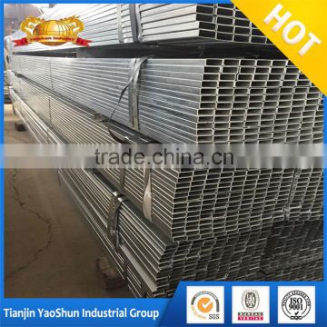 large rectangular square light weight pre galvanized steel hollow section pipe