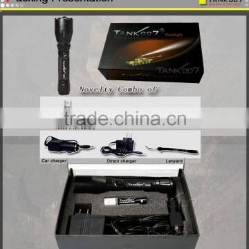 Walk Guard Led Flashlight With Rechargeable 18650 Battery